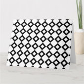 White en Black Diamond Pattern Kaart (Voorkant)