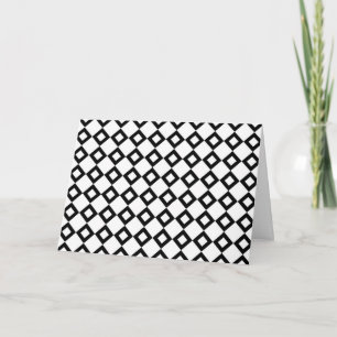 White en Black Diamond Pattern Kaart