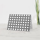 White en Black Diamond Pattern Kaart (Voorkant)