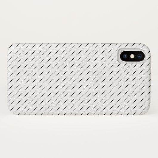 White en Black Dot Pattern Case-Mate iPhone Case (Achterkant (horizontaal))