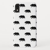 White en Black Grizzly Beer Pattern Case-Mate iPhone Case (Achterkant)