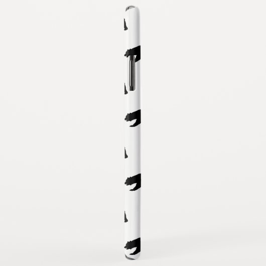 White en Black Grizzly Beer Pattern Case-Mate iPhone Case (Achterkant/rechts)