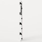 White en Black Grizzly Beer Pattern Case-Mate iPhone Case (Achterkant/links)