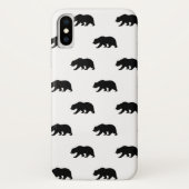 White en Black Grizzly Beer Pattern Case-Mate iPhone Case (Achterkant)