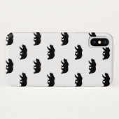 White en Black Grizzly Beer Pattern Case-Mate iPhone Case (Achterkant (horizontaal))