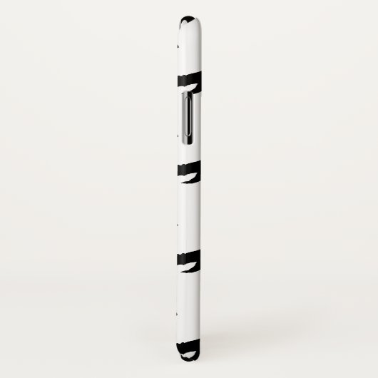 White en Black Grizzly Beer Pattern Case-Mate iPhone Case (Achterkant/rechts)