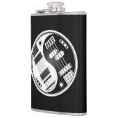 White en Black Guitar en Bass Yin Yang Heupfles (Links)