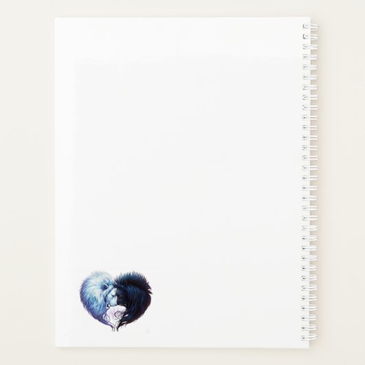 White en Black Lion Planner (Achterkant)