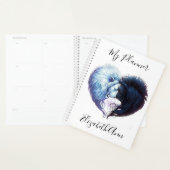 White en Black Lion Planner (Display)