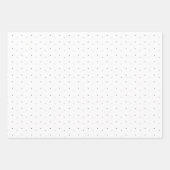White en Black Micro Polka Dot Inpakpapier Vel (Voorkant 3)