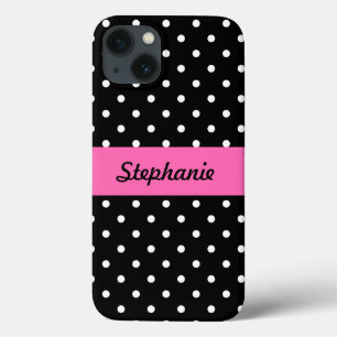 White en Black Polka Dot Pattern Case-Mate iPhone Case