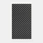 White en Black Polka Dot Pattern Servet (Voorkant)
