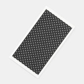 White en Black Polka Dot Pattern Servet (Hoek)