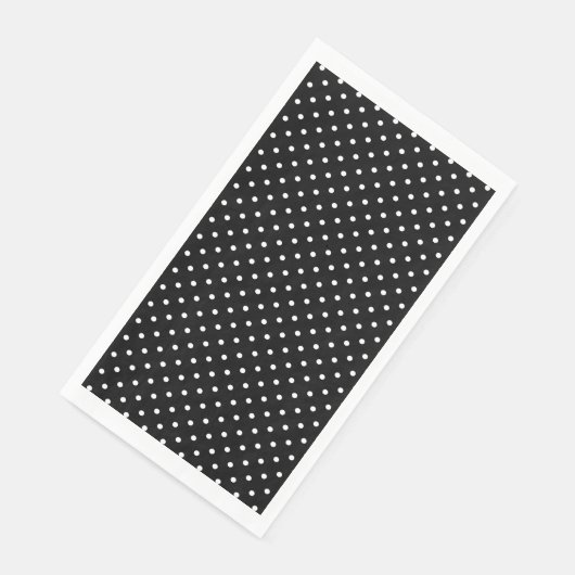 White en Black Polka Dot Pattern Servet (Hoek)
