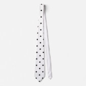 White en Black Star Pattern. Stropdas (Voorkant)