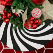 White en Black Starburst Twirl Kerstboom Rok