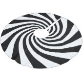 White en Black Starburst Twirl Kerstboom Rok (Gekanteld)