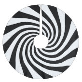 White en Black Starburst Twirl Kerstboom Rok (Voorkant)