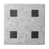 White en Black Stone Tile Tegeltje (Voorkant)