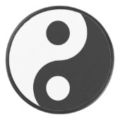 White en Black Yin en Yang Symbol Hockey Puck (Voorkant)