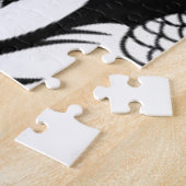 White en Black Yin Yang Koi Fish Legpuzzel (Zijkant)