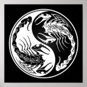 White en Black Yin Yang Scorpions Poster (Voorkant)