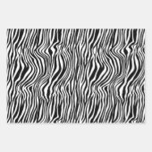 White en Black Zebra Print Inpakpapier Vel (Voorkant)