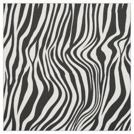 White en Black Zebra Print Stof