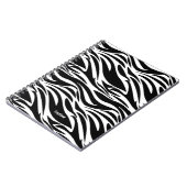 White en Black Zebra Striped design Notitieboek (Linkerzijde)