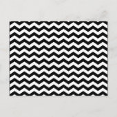 White en Black Zig Zag Briefkaart (Voorkant)