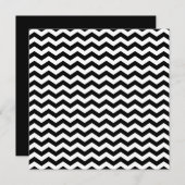 White en Black Zig Zag Kaart (Voorkant / Achterkant)
