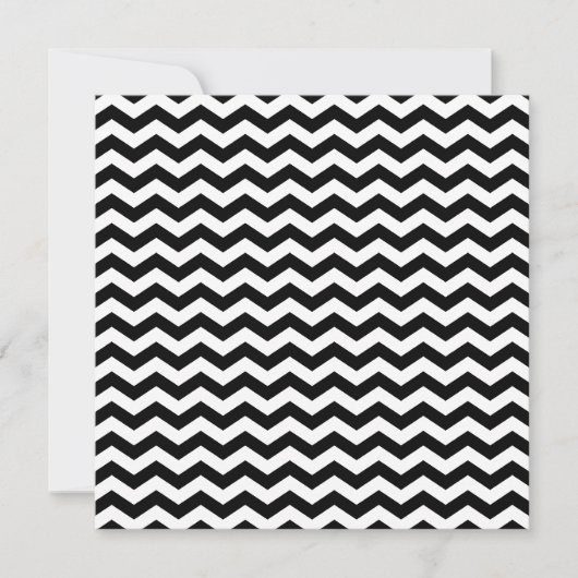 White en Black Zig Zag Kaart (Voorkant)