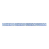 White en Blue Floral Paisley Satijnen Lint (Voorkant)