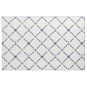 White en Blue Nautical Monogram Stof (Fat Quarter)