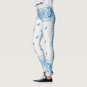 White en Blue Paisley Design Leggings (Links)