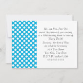 White en Blue Polka Dot Kaart (Voorkant)