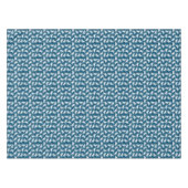 White en Blue Seamless Crab Pattern Tafelkleed (Voorkant (Horizontaal))