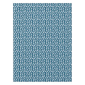 White en Blue Seamless Crab Pattern Tafelkleed (Voorkant)