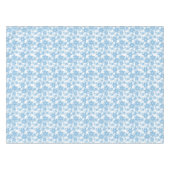 White en Blue Snowflake Seamless Pattern Tafelkleed (Voorkant (Horizontaal))