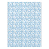 White en Blue Snowflake Seamless Pattern Tafelkleed (Voorkant)