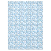 White en Blue Snowflake Seamless Pattern Tafelkleed (Voorkant)