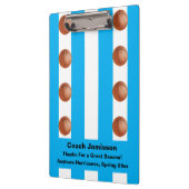 White en Blue Stripe, Basketball Coach Dank je, Klembord (Links)