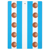 White en Blue Stripe, Basketball Coach Dank je, Klembord (Achterkant)