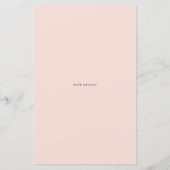 White en Blush Floral Lijst Couples Shower Invite (Achterkant)