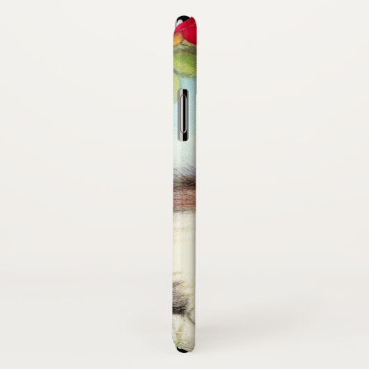  White en Brown Kitten met bloemen Case-Mate iPhone Case (Achterkant / rechts)