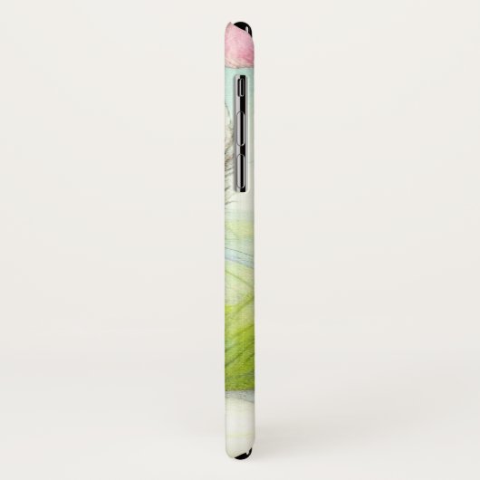  White en Brown Kitten met bloemen Case-Mate iPhone Case (Achterkant/links)