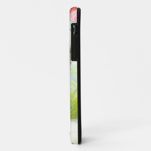 White en Brown Kitten met bloemen Case-Mate iPhone Case (Achterkant/links)