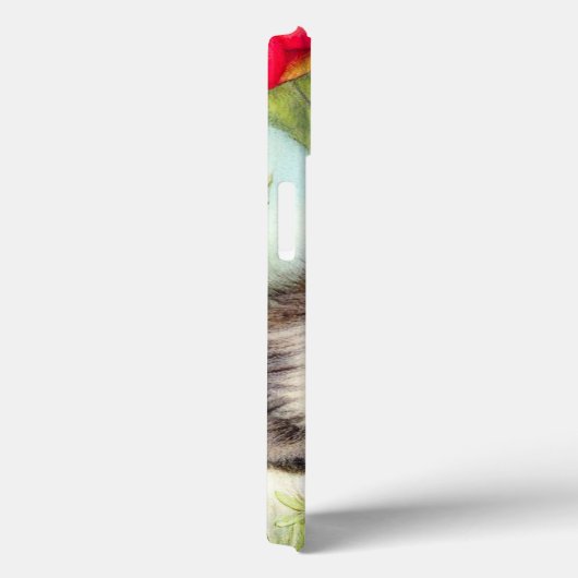 White en Brown Kitten met bloemen Case-Mate iPhone Case (Achterkant / Rechts)