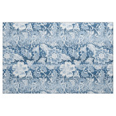 White en Classic Blue Boho Flowers Stof (Fat Quarter)