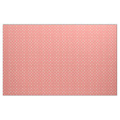 White en Coral Pink Pink Pattern Stof (Yard (91,4 cm))